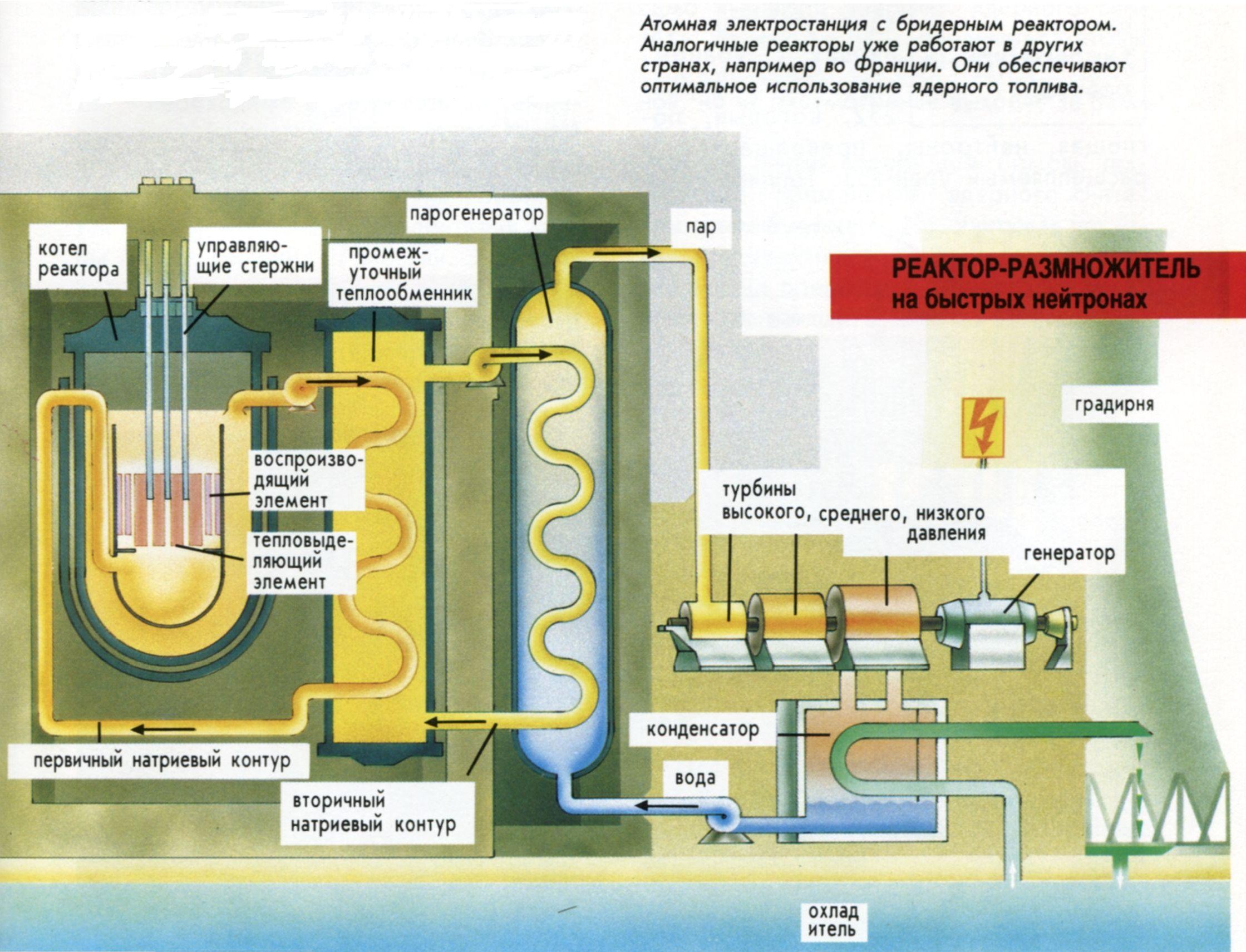 Реакторы на быстрых нейтронах аэс